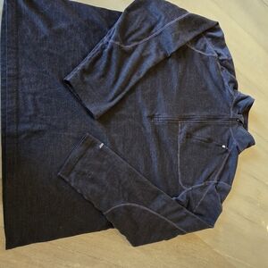 Men's Black Zip-Up Sweater